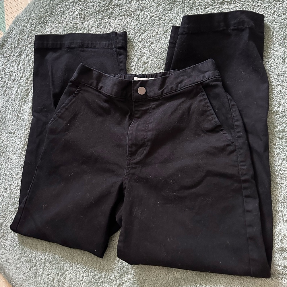 OAK + FORT Black Pants Wide legs Trousers Medium